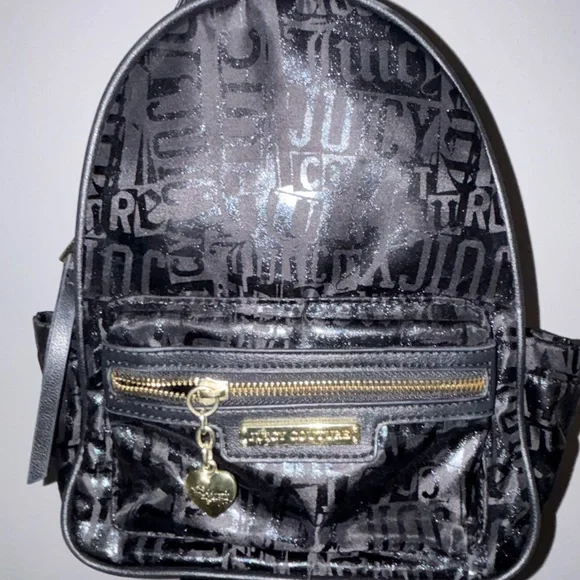 Juicy Couture Black Backpack with Gold Zipper - Picture 2 of 9